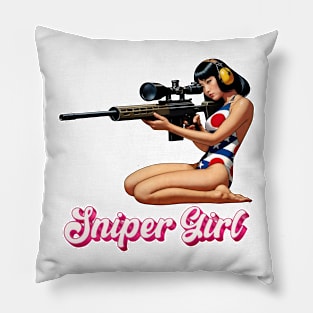 Sniper Girl Pillow