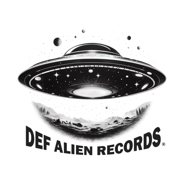 DEF ALIEN INVASION RETRO LOGO 1 by DEF ALIEN RECORDS