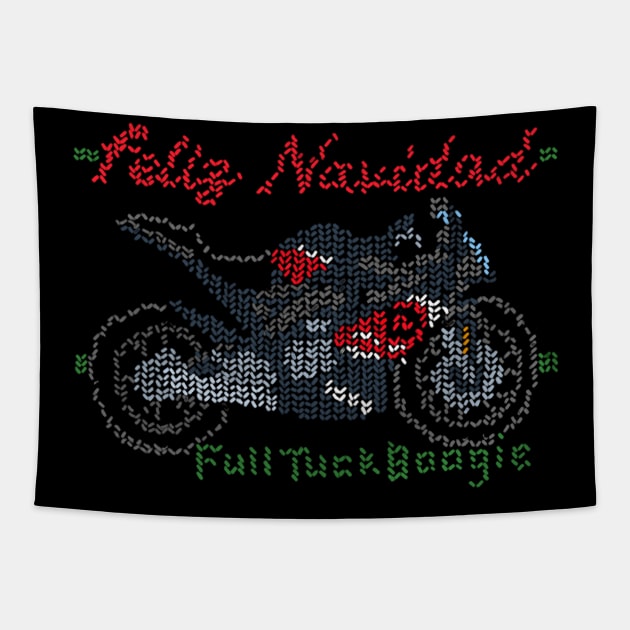 Feliz Navidad, Brap Tapestry by FullTuckBoogie