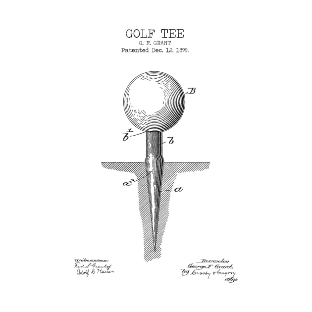 GOLF TEE patent by Dennson Creative