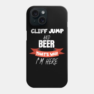 Cliff jumping Phone Case