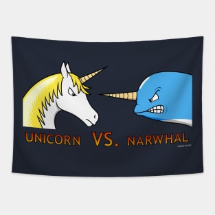 Unicorn Vs. Narwhal Tapestry