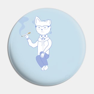 A simple man: cat Pin