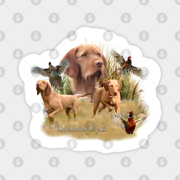 The Hungarian Wirehaired Vizsla Magnet by German Wirehaired Pointer 