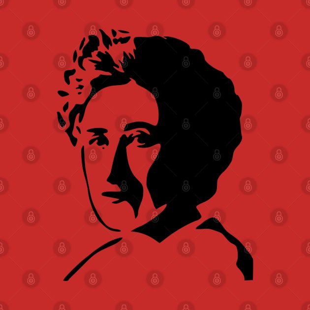 Rosa Luxemburg Silhouette - Socialist, Feminist by SpaceDogLaika