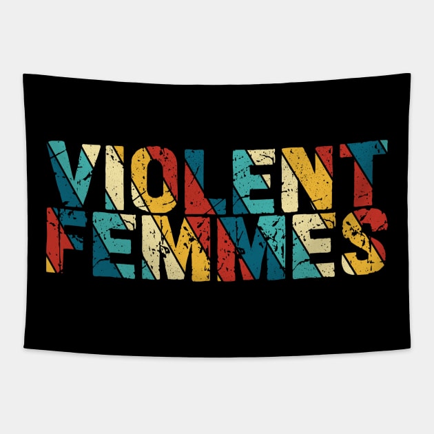 Retro Color - Violent Femmes Tapestry by Arestration