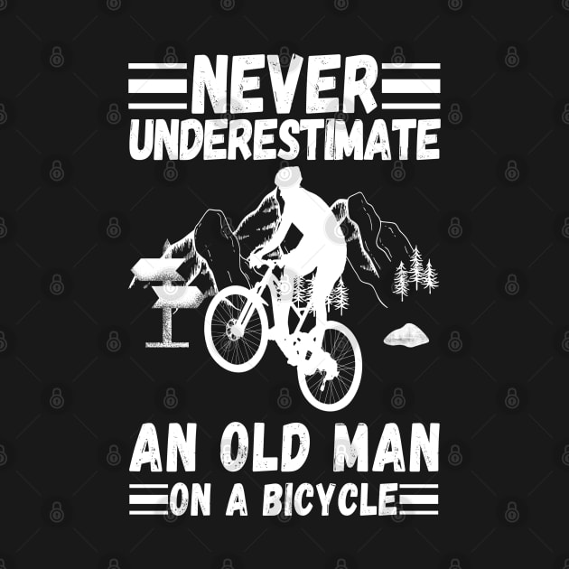 never underestimate an old man on a bicycle by JustBeSatisfied