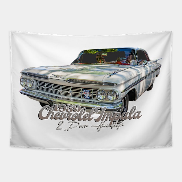 1959 Chevrolet Impala 2 Door Hardtop Tapestry by Gestalt Imagery