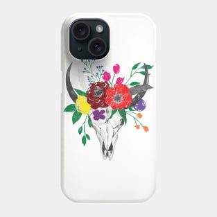 Skull & Flowers Phone Case