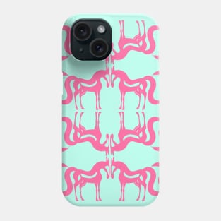 The Essence of a Horse Ornament (Mint and Hot Pink) Phone Case
