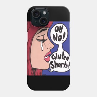 Oh No! Gluten Sharts! Comic Girl Phone Case