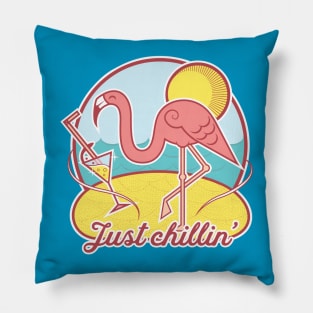 Chill flamingo Pillow