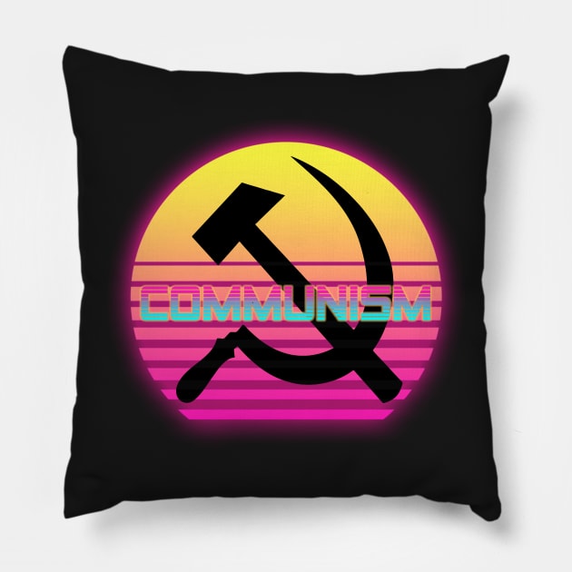 Communism Vaporwave (Alien)| Karl Marx| Vladimir Lenin| Communism| Pillow by RevolutionToday