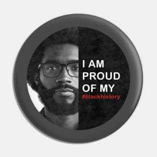 Man Black History | Black History Month | Black Lives Matter | Juneteenth | Black Pride Pin