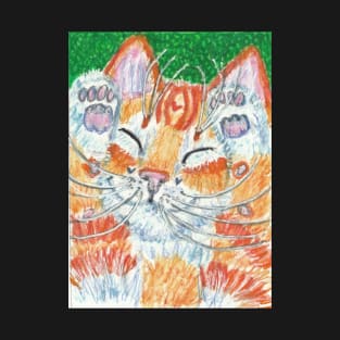 Orange ginger Happy cat T-Shirt