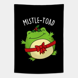 Mistletoad Cute Christmas Mistletoe Toad Pun Tapestry