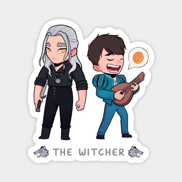 Toss A Coin To Your Witcher Magnet by Susto