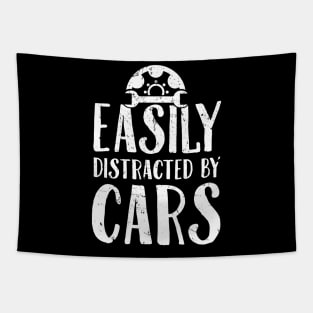Easily distracted by cars Tapestry