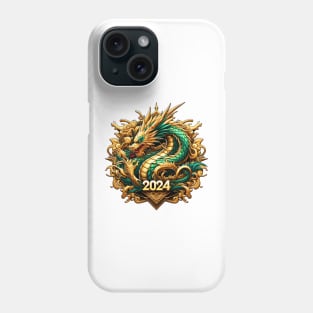 Wooden Gold Green Dragon 2024 No.4 Phone Case