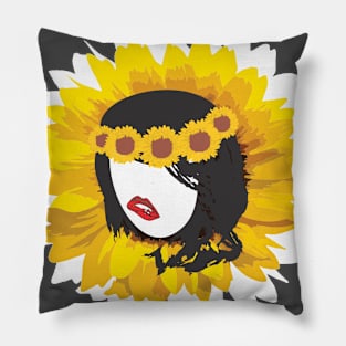 sunflower lip Pillow