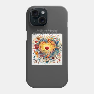 health joy happiness blessing love and abundance Phone Case