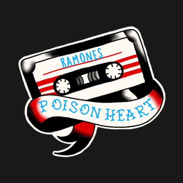 poison heart traditional tattoo by rafaelwolf