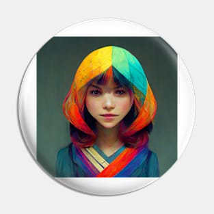 A colorful girl - best selling Pin