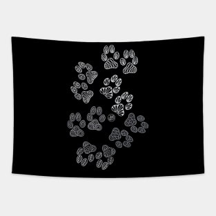 Paw Prints Tapestry