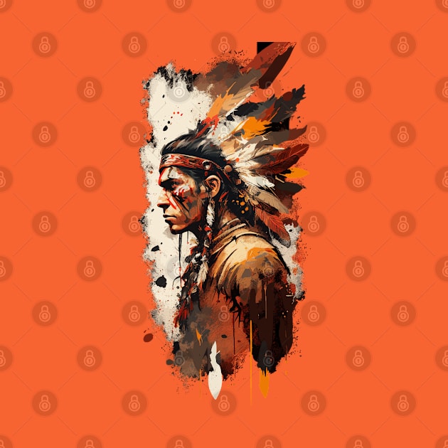 Native American Warrior V4 by Peter Awax