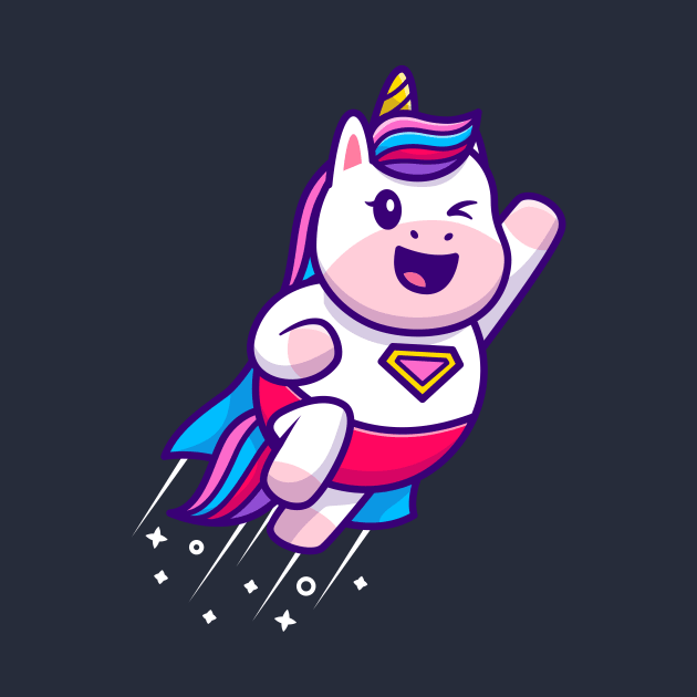 Cute Unicorn Super Flying Cartoon by Catalyst Labs