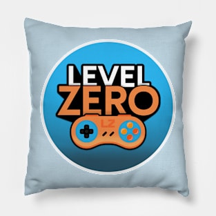 Level Zero Logo Circle Pillow