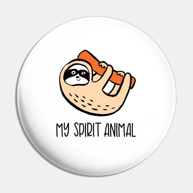 Sloth spirit animal Pin by LemonBox