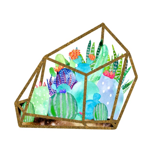 Cactus Earth Terrarium by AmayaBrydon