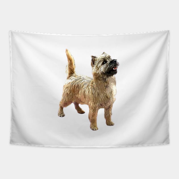 Cairn Terrier Beautiful dog Tapestry by ElegantCat