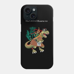 Clanosaurus Rex MacGREGORsaurus rex Plaid MacGregor Scotland Ireland Family Tartan Phone Case