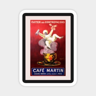 Retro poster - pub - vintage - Café Martin Magnet