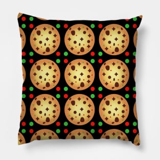 Chocolate Chip Cookies Pattern Pillow