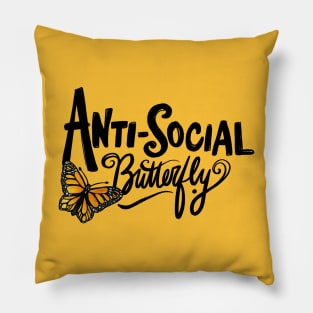 Anti-social butterfly Pillow