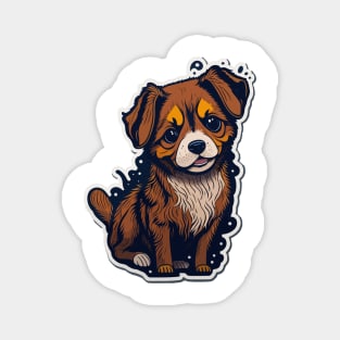 Playful Pup Design - Perfect for Dog Lovers Everywhere! Magnet