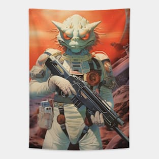 Space Cowboy Sci-fi Tapestry