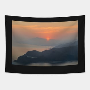 Sunrise over Cristo Rei Tapestry