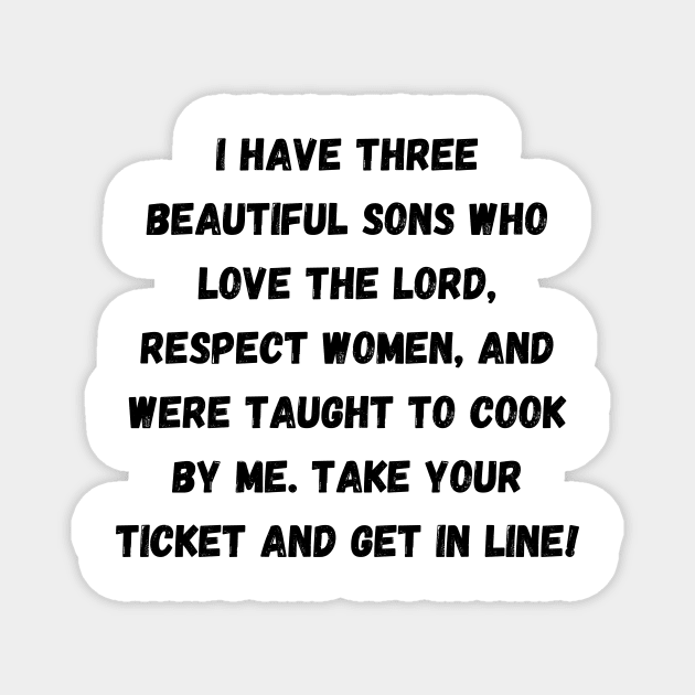 My three sons Magnet by MeemawAmerica