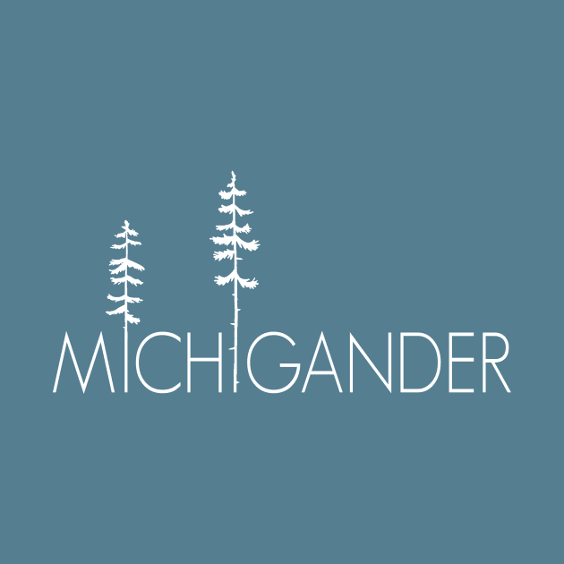 Proud Michigander, Michigan Up North Pine Trees by GreatLakesLocals