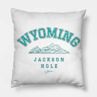 Jackson Hole, Wyoming, with Teton Range Pillow