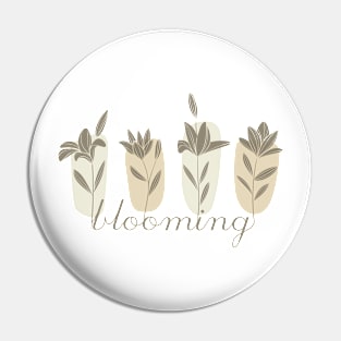 Blooming hand drawn flowers, inspirational meanings Pin