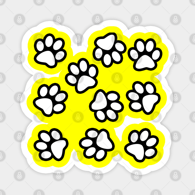 Cute Little Paws - Pattern Design 4 Magnet by art-by-shadab