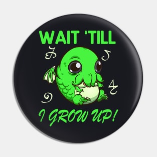 Funny cute Baby Cthulhu Pin