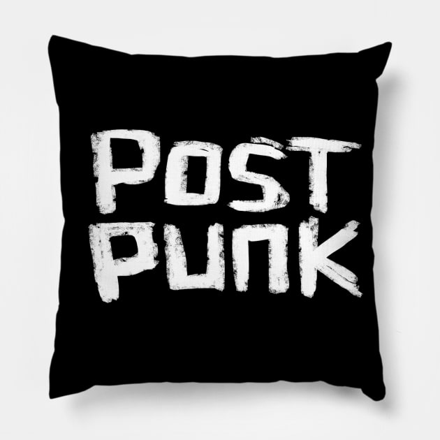 Indierock Music, Post Punk Pillow by badlydrawnbabe