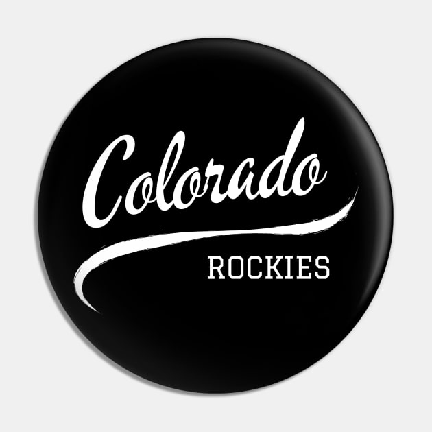 Colorado Rockies Wave Pin by CityTeeDesigns