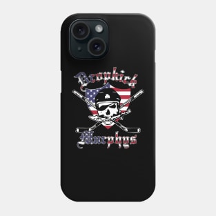 Skull flag american band punk Phone Case